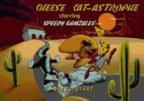 Cheese Cat-Astrophe Title Screen